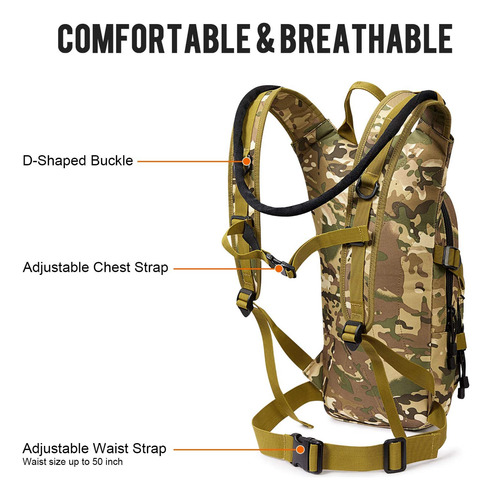 G4free Hydration Pack Sports Runner Hydration Backpack With