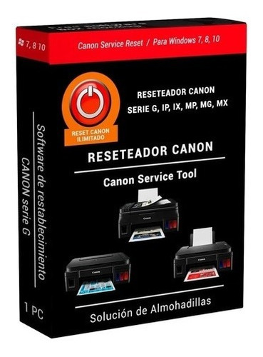 Reset Canon Error Almohadillas Ilimitado 1 Pc Envío Gratis