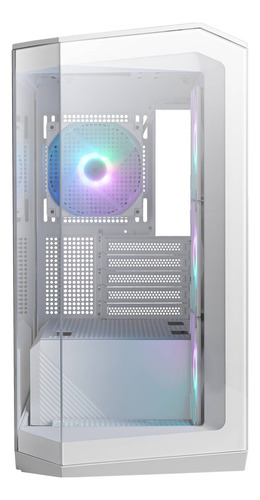 Gabinete Gamer Msi Mag Pano M100r Pz White Micro Atx Usb-c Blanco