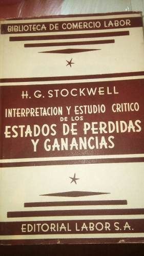 Estados De Perdidas Y Ganancias H. G. Stockwell 1950