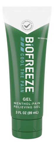 Gel Para El Alivio Del Dolor Biofreeze, 8 Oz, Frasco Con Dos