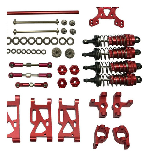 . Wltoys 144001 Rc Car Upgrade Metal Kit Piezas Brazos Rojo
