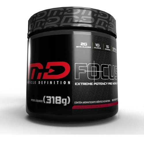 Pre Workout Focus (318g) - Sabor: Frutas Vermelhas Frutas Vermelhas