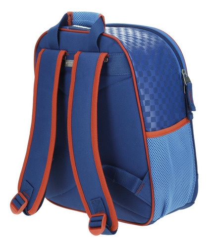 Mochila Chica Preescolar Kinder Chenson Mario Bros Kart Mb65724-9 Coleccion Markt Color Azul