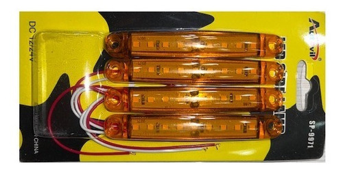 Pack 4 Luz Led Lateral Colores 12-24v Auto, Camion, Carro.