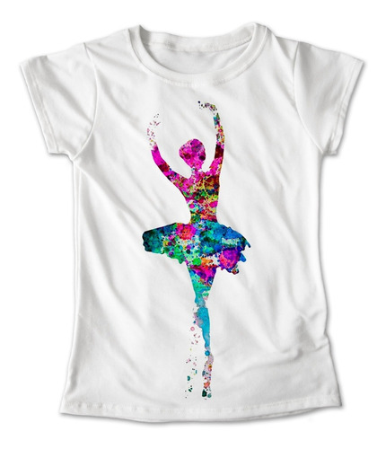 Blusa Danza Colores Playera Estampado Ballet Pintura #209