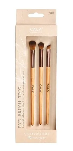 Set De 3 Brochas Para Maquillaje Profesional Ojos Cala /c Set De 3 Brochas Para Maquillaje Profesional Ojos Cala /c