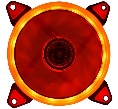 Ventilador Naceb Ring Rojo 120mm 1200rpm Led Rojo 3 Pin