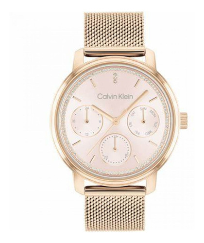 Reloj Para Mujer Calvin Klein Shimmer 25200179 Oro Rosa