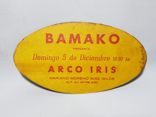 Imagen 5 de 10 de Antiguas Entradas 1970 Boliches Bamako, C. Castaña Mag 57914