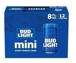 Caja Cerveza Bud Light Mini 12und 8fl