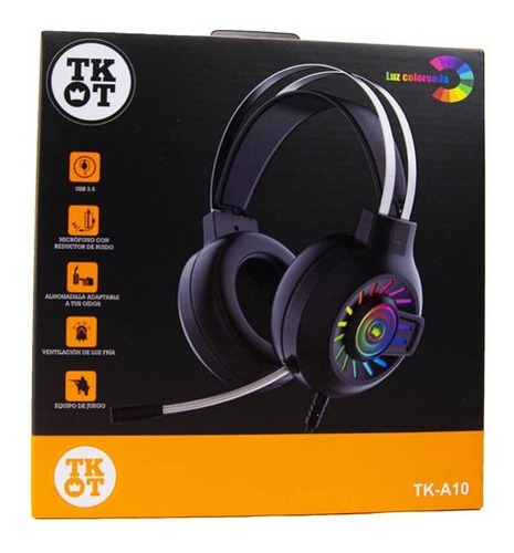 Auricular Gamer Compatible Tk-a10 Con Luz Rgb Juegos Online