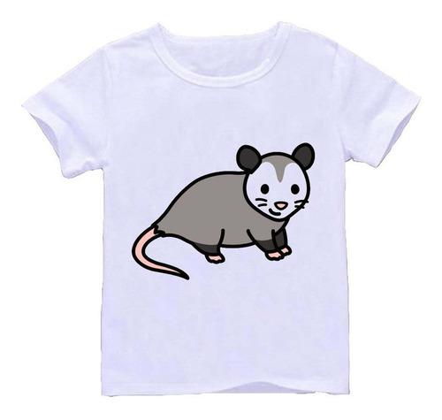 Remera Blanca Adultos Dibujos De Animales R120