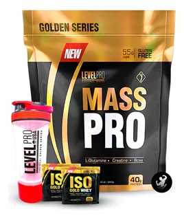 Mass Pro 12 Lb Level Pro, Ganador De Masa Sabor Vanilla