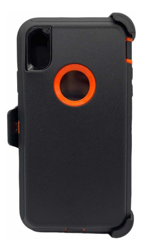 Forro iPhone XS Max Tipo Otterbox Con Clip De Guinda 360