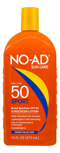 No-ad Spf 50 Sport Locion De Proteccion Solar | Hipoalergeni