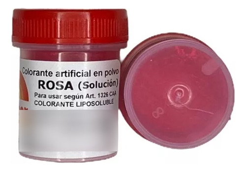 Colorante Comestible En Polvo Liposoluble Rosa Fleibor 5 Gr