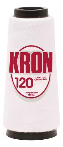 Linha Para Costura Reta Kron 120-1500mts Máquina De Costura Cor 00- Cru