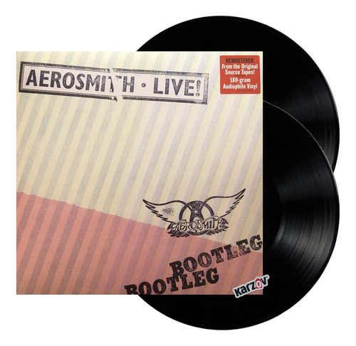 Aerosmith Live ! Bootleg 180g Remastered 2 Lp Vinyl 