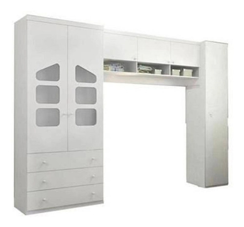Guarda Roupa+modulo Aéreo + Cômoda+berço E + Colchão