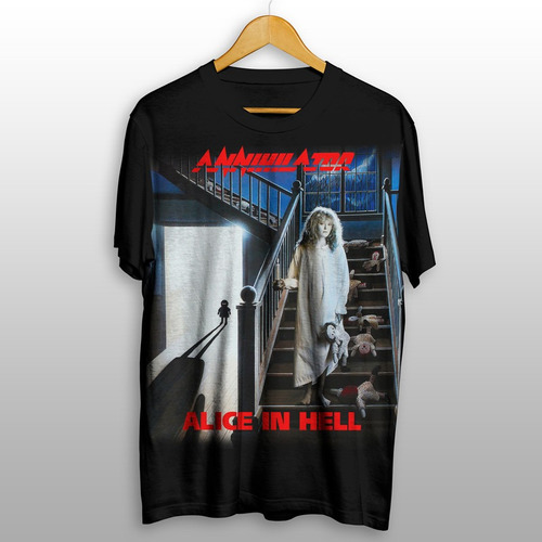 Camisetas Banda De Rock Annihilator Alice In Hell