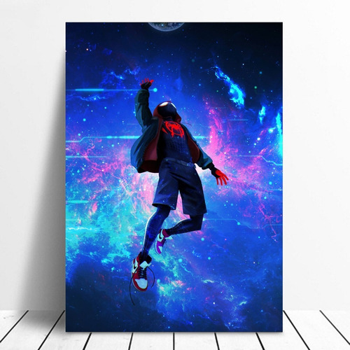 Cuadro Decorativo Miles Morales Spiderverse Arte 50x75cm