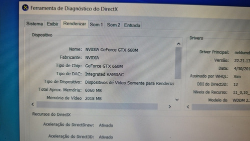 Avell G1511 Gtx 660 Notebook 16gb Ssd Com Caixa (Usado)