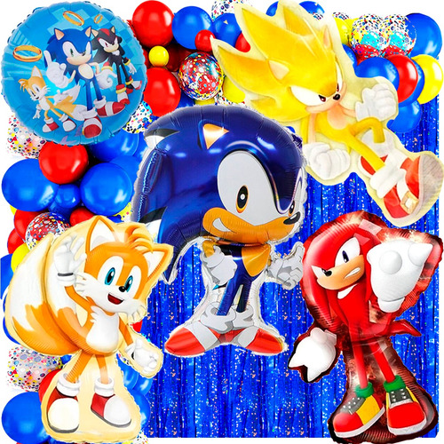 50 Art Globo Sonic Video Juego Decoracion Cotillon Deco742