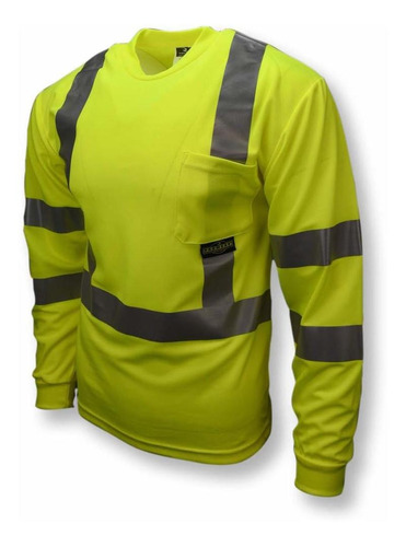 St21-3pg 2x Class 3 Max-dri Camiseta Seguridad Manga Que