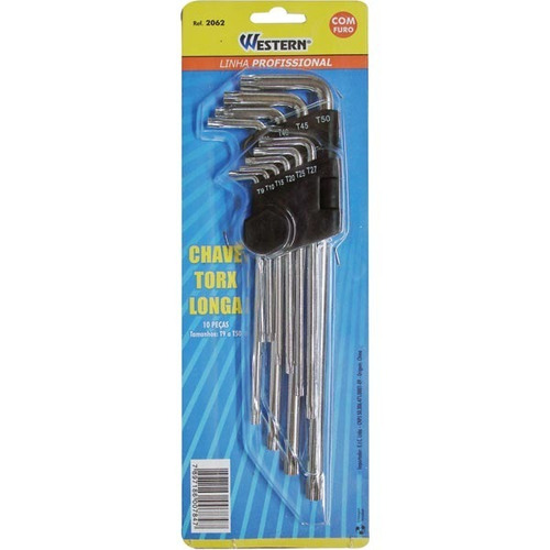 Jogo Chave Torx Western Longa 9 A 50 S/f 61 - 18787