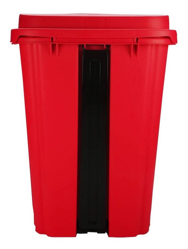 Bote De Basura 17l Rojo Con Pedal