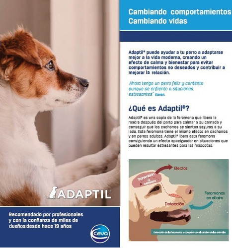 Adaptil Transport Spray Feromonas Perros 60 Ml