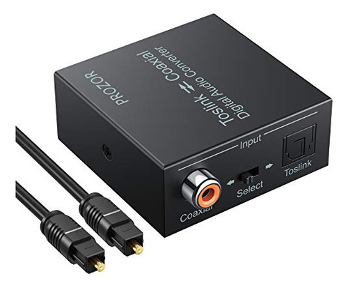 Convertidor Óptico Coaxial Bidireccional De 192k, Tosl...