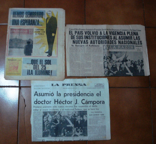 Diarios La Razon Prensa Cronica Presidencia De Cámpora 73 (Usado)