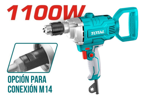 Taladro Mezclador 1100w Industrial Total Td61106