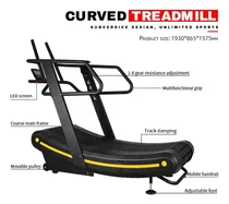 Comprar Caminadora mecánica High End Fitness Caminadora curva color negro y azul