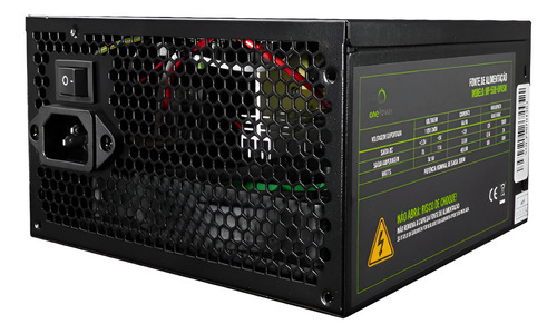 Fonte Atx Onepower 500w Mp500-opasw Bivolt Preta Sem Cabo