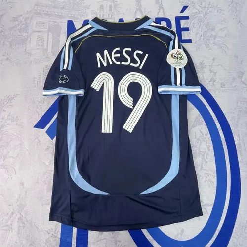 Retro Argentina 2006 T-shirt, No. 19 Messi, Short Sleeve