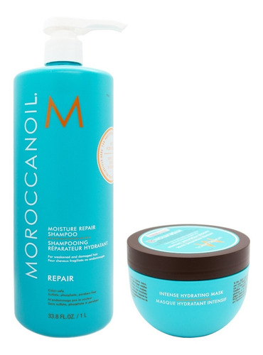 Moroccanoil Kit Shampoo Repair X1000+ Mascara Hydration X250