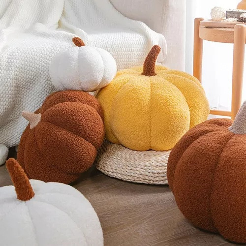 A Almohada De Felpa De Calabaza, Decoración De Almohada De