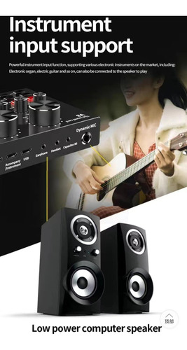 Tarjeta De Sonido Multifuncional Live V8 Us Audio Interface