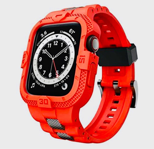 Correa Apple Watch 42-44 Y 45 Mm Roja