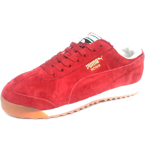 tenis puma gamuza rojos