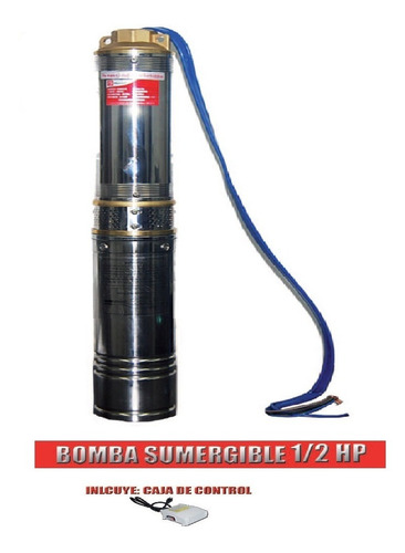 Bomba Sumergible, 1/2, Hp Inoxidable, Bala, Agua Limpia, Op4