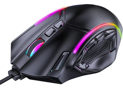 Mouse Para Jogos, 12800 Dpi, 12 Teclas, Iluminação Colorida