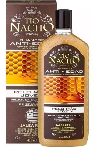 Tio Nacho Shampoo Antiedad 415 Ml. Control Canas