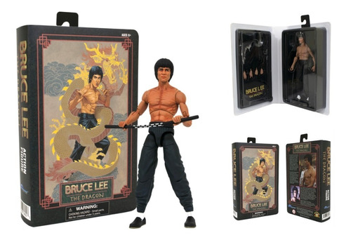 Imagen 1 de 1 de Figura Muñeco Bruce Lee Juguete Coleccion Dragon