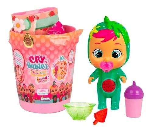 Imagen 3 de 6 de Muñeca Cry Babies Magic Tears Tutti Frutti 979780