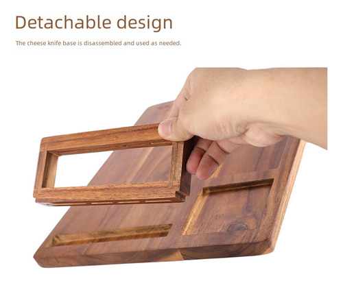 Tablero De Quesos De Bambú Y Cuchillos Play Platter Board