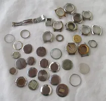 Comprar Lote De Vtge Partes De Reloj  No Maquin, Para Rest. O Partes